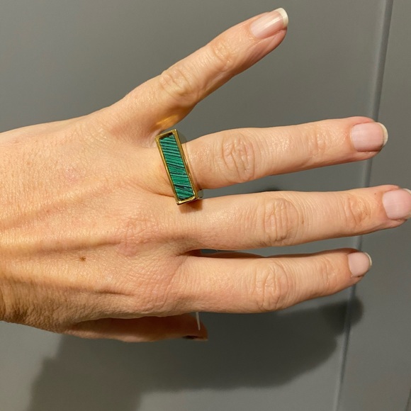 Trina Turk malachite ring size 7 - Picture 7 of 7